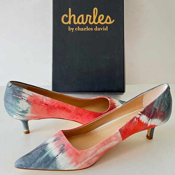 NEW Couture REAL LEATHER Pump- Charles David Collection, Size 7.5 - Picture 1 of 16